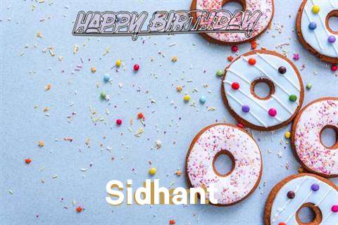Happy Birthday Sidhant Cake Image