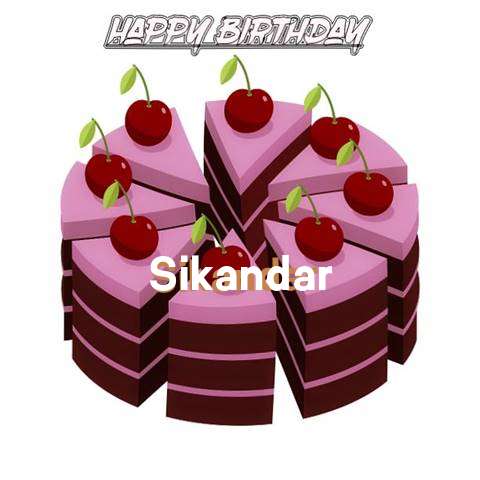 Happy Birthday Cake for Sikandar