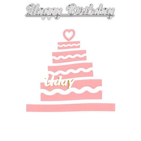 Happy Birthday Uday Cake Image