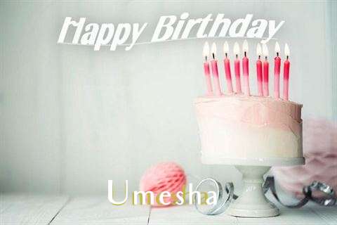 Happy Birthday Umesha Cake Image