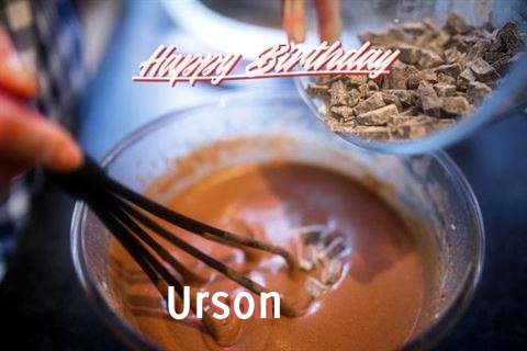 Happy Birthday Urson Cake Image