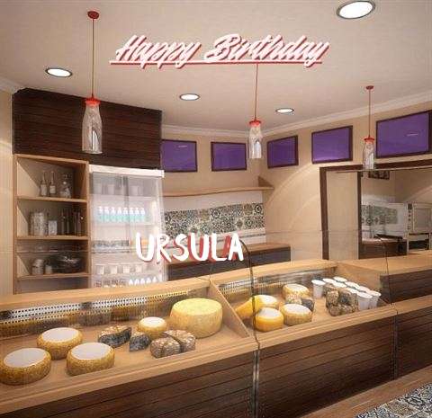 Happy Birthday Ursula Cake Image
