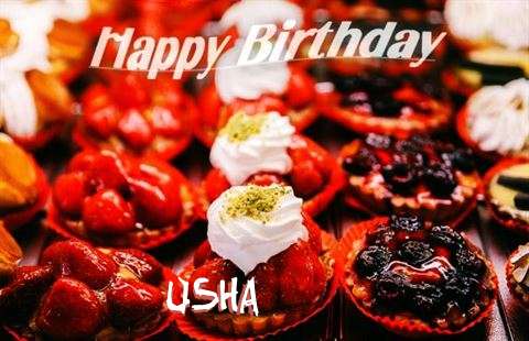 Happy Birthday Cake for Usha