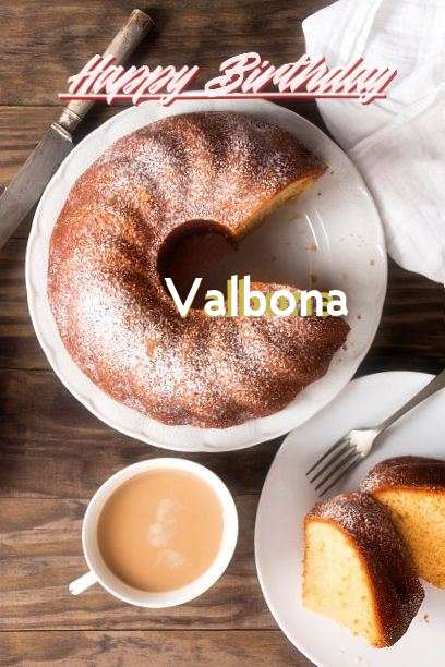Happy Birthday Valbona Cake Image