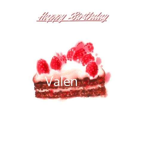 Birthday Wishes with Images of Valen