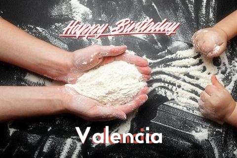 Happy Birthday Valencia Cake Image