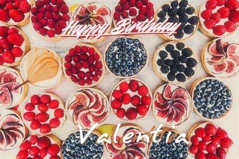 Happy Birthday Valentia Cake Image
