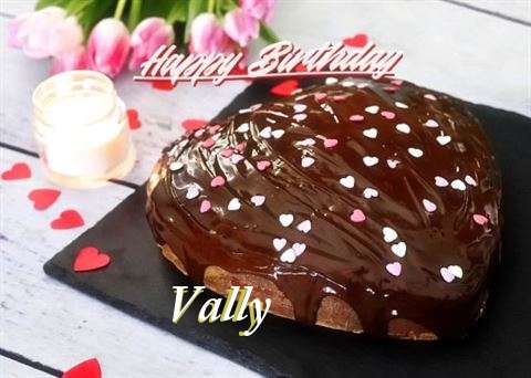 Happy Birthday Cake for Vally