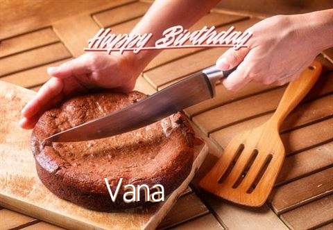 Happy Birthday Vana Cake Image