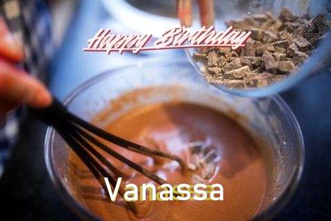 Happy Birthday Vanassa Cake Image