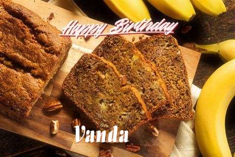 Happy Birthday Vanda Cake Image