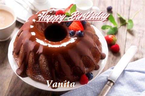 Happy Birthday Vanita Cake Image