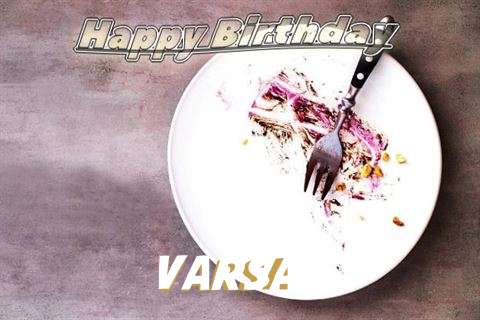 Happy Birthday Varsa Cake Image