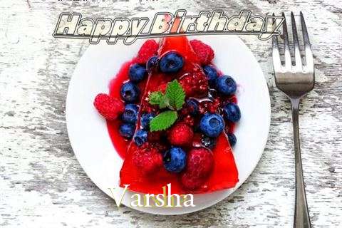 Happy Birthday Cake for Varsha