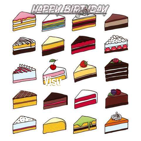 Happy Birthday Cake for Visu