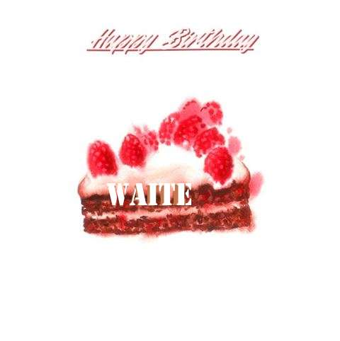 Birthday Wishes with Images of Waite