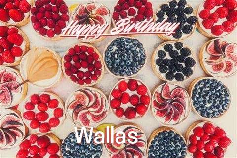 Happy Birthday Wallas Cake Image