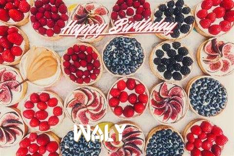 Happy Birthday Waly Cake Image