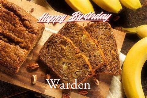 Happy Birthday Warden Cake Image