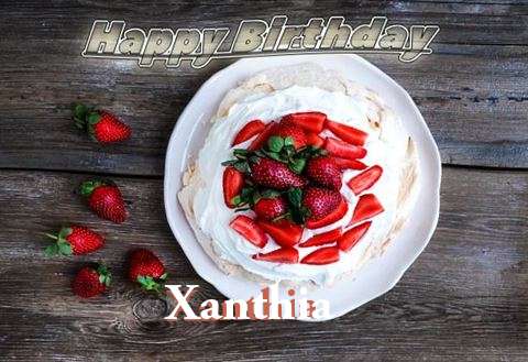 Happy Birthday Xanthia Cake Image