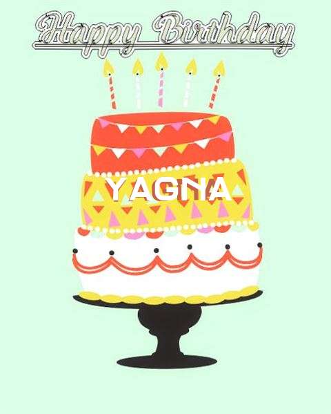 Happy Birthday Yagna Cake Image