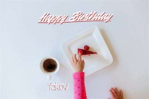 Happy Birthday Yakov Cake Image