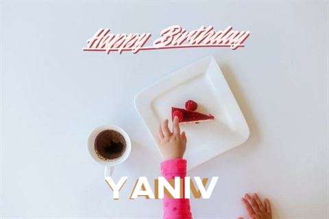Happy Birthday Yaniv Cake Image