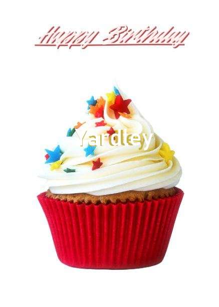 Happy Birthday Yardley Cake Image