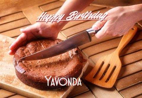 Happy Birthday Yavonda Cake Image