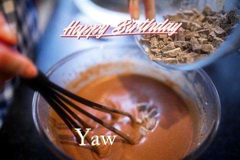 Happy Birthday Yaw Cake Image