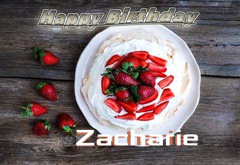 Happy Birthday Zacharie Cake Image