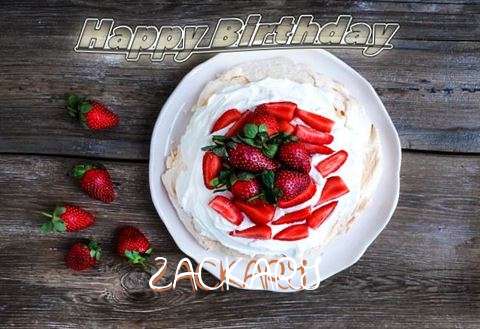 Happy Birthday Zackary Cake Image