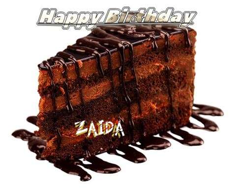 Happy Birthday to You Zaida