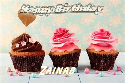 Happy Birthday Zainab Cake Image