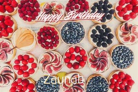 Happy Birthday Zaynab Cake Image