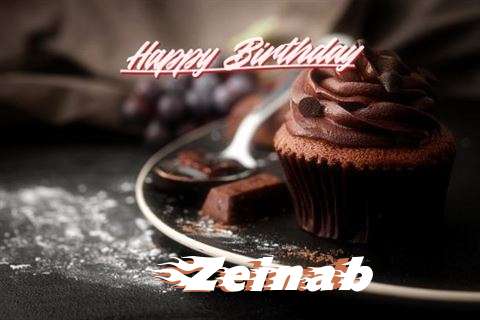 Happy Birthday Cake for Zeinab