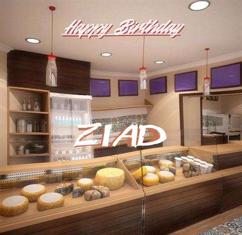 Happy Birthday Ziad Cake Image